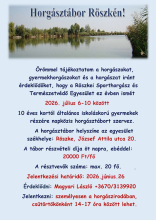 RSTE Horgásztábor 2026.július 06-10.